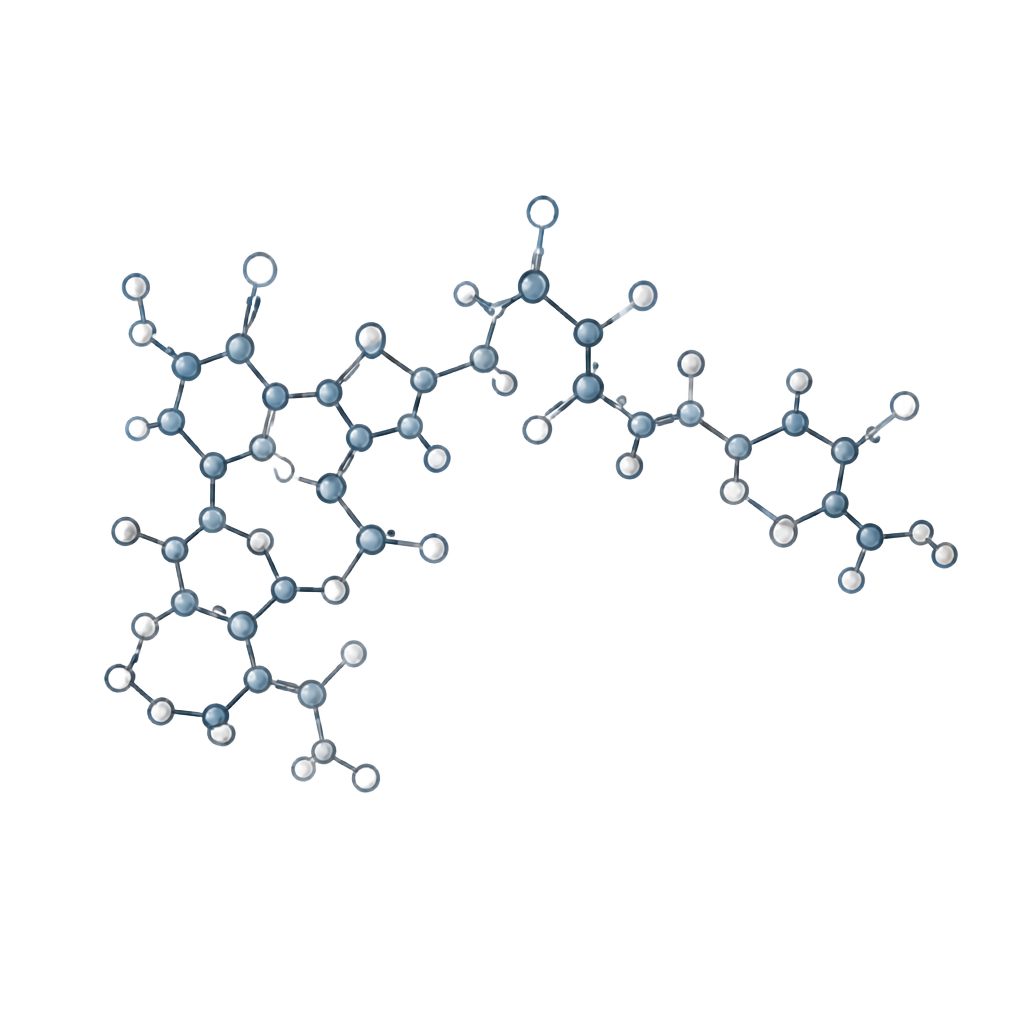 Ball-and-stick structuurmodel van een peptideketen