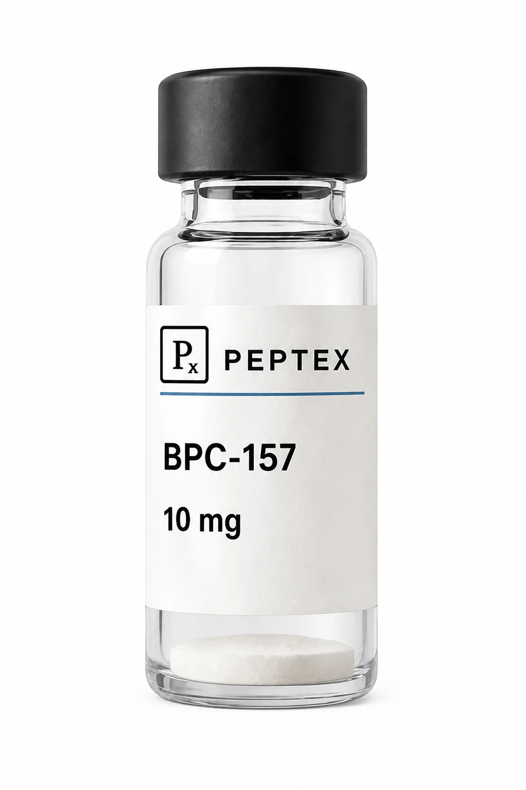 Peptex BPC-157 vial, voorkant