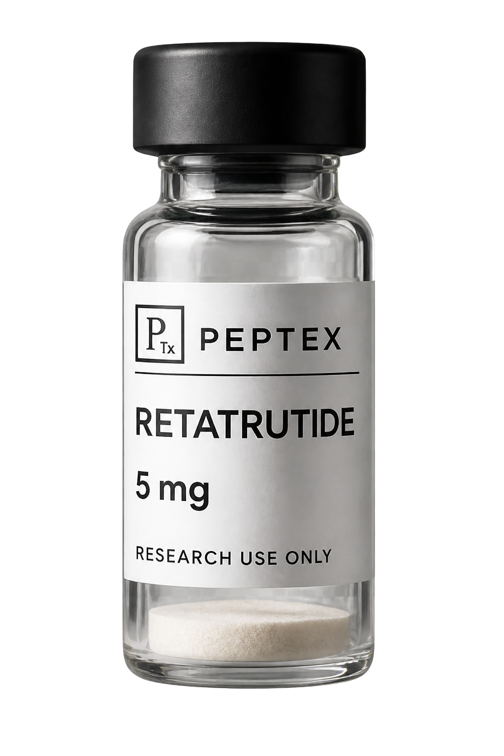 Peptex-vial BPC-157 5 mg, lyofilisaat, research use only.